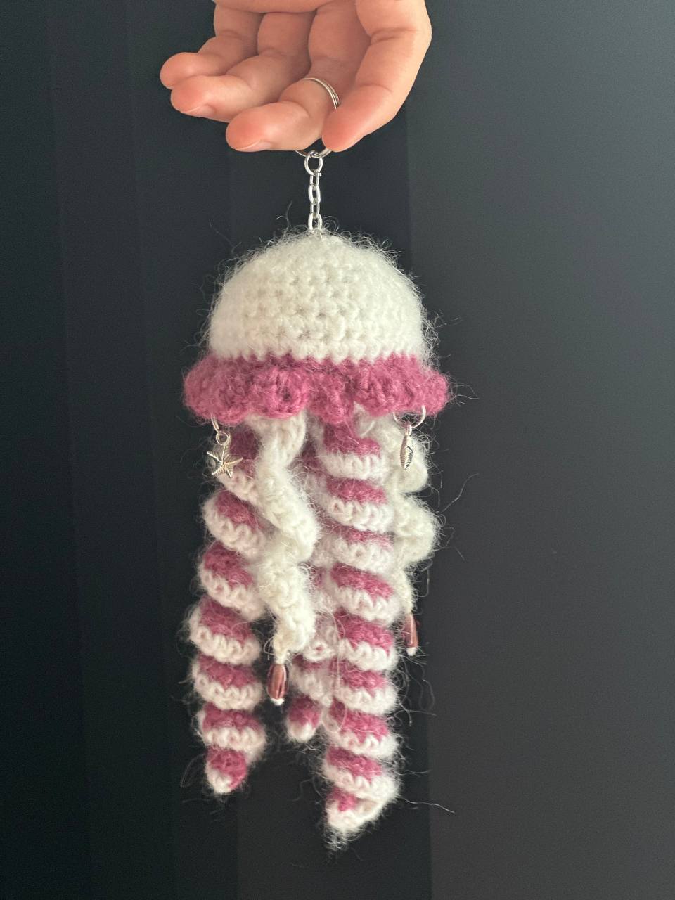 Jellyfish keychain